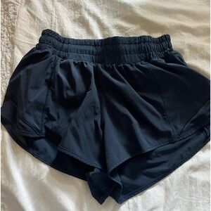 Lululemon Navy Hotty Hot Shorts